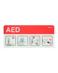 Philips HeartStart AED Awareness Placard