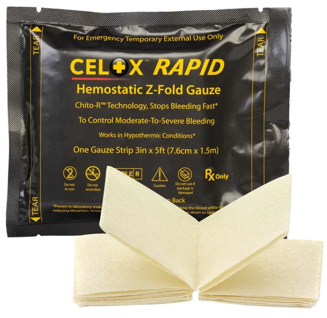 Celox RAPID Hemostatic Gauze